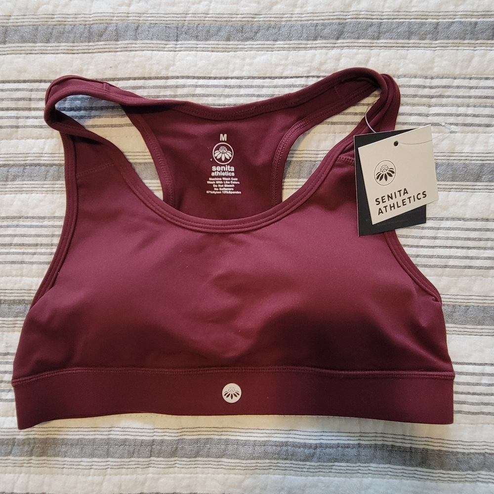 Senita Athletics Sarah Sports Bra - Mulberry - Picture 2 of 9